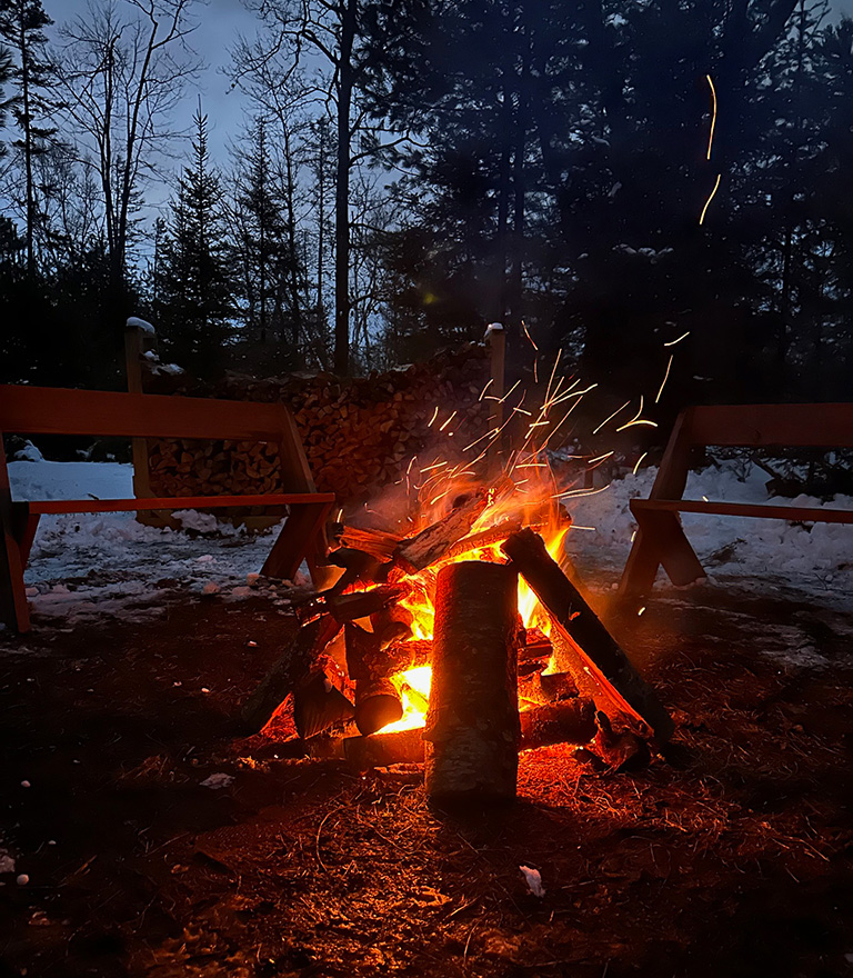 Campfire at Haven Pines